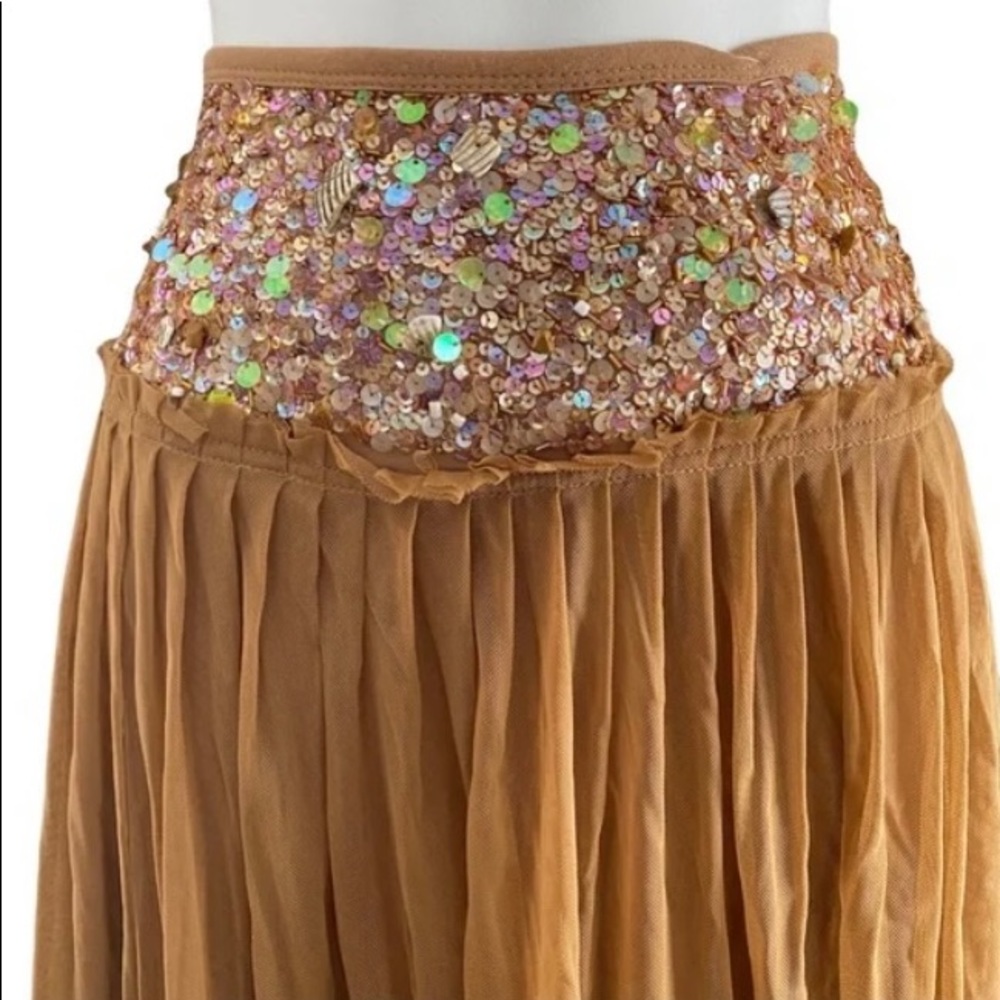 Anthropologie Basil & Maude sequin and tulle Jennifer Aniston skirt